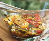 Gegrilltes mariniertes Gemüse