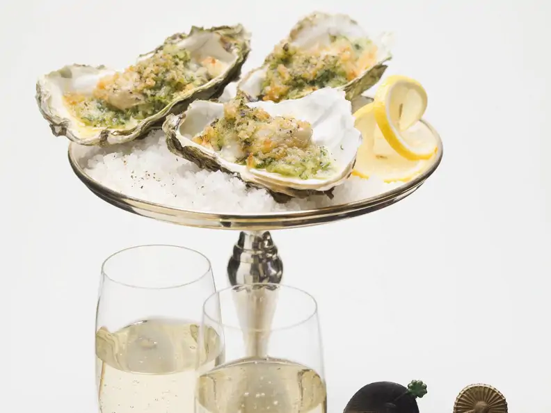 Überbackene Austern an Silvester