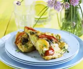 Frittata mit gemischtem Gemüse