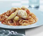 Würzige Pasta mit Kabeljau