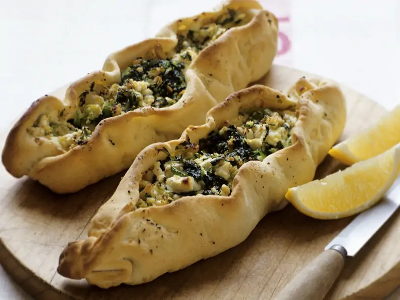 Pide mit Spinat