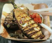 Gegrillte Aubergine italienisch