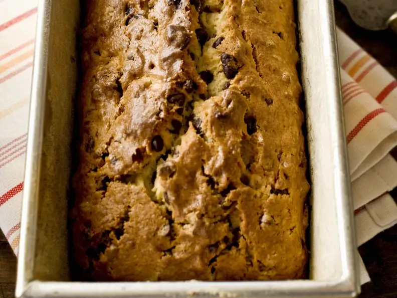 Bananenbrot mit Schokolade