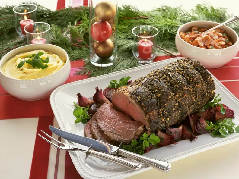 Weihnachtlicher Rinderbraten