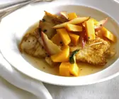 Putenschnitzel mit Apfel-Kürbis-Gemüse