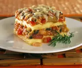 Lasagne aus Polenta und Gemüse