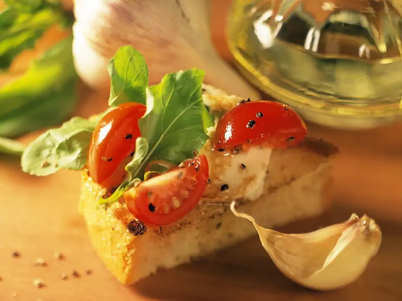 Röstbrot mit Knoblaucharoma