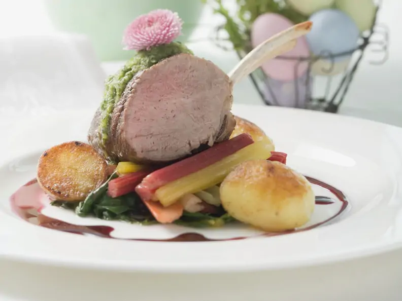 Lammchops auf Gemüse