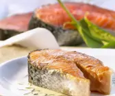 Gebratenes Lachssteak