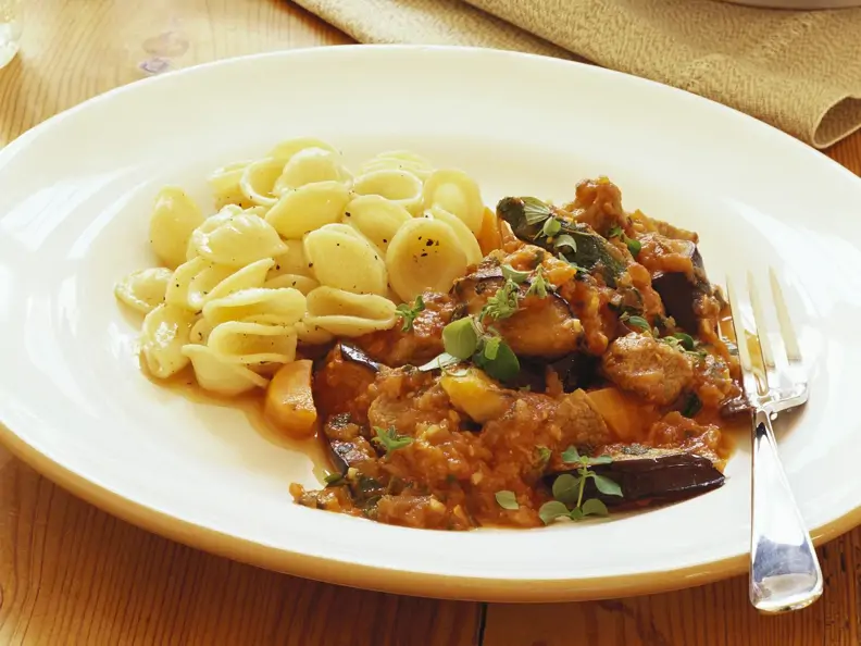 Kalbsragout mit Orecchiette