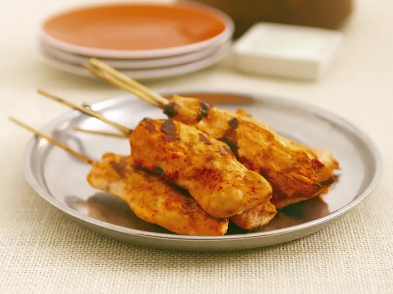 Hähnchenspieße nach Tandoori-Art