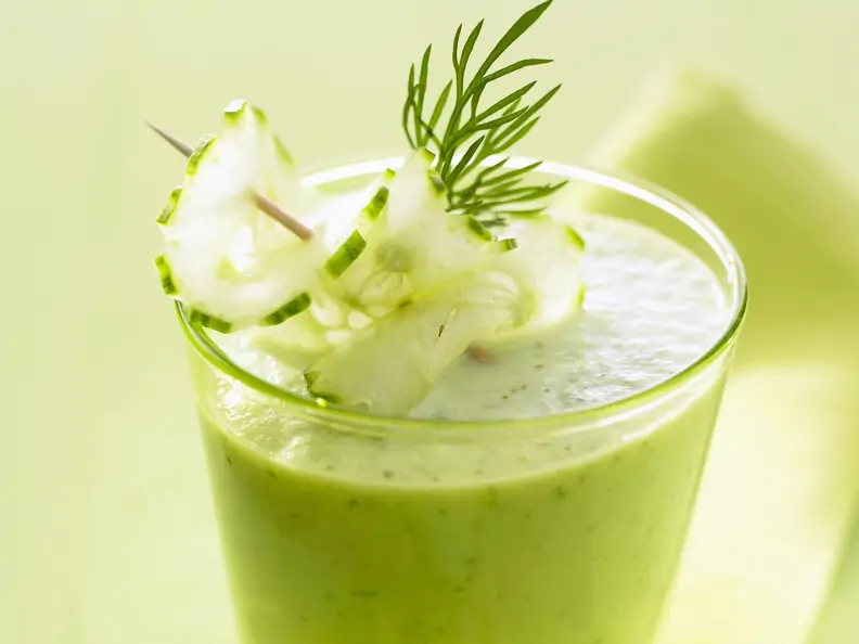 Buttermilch mit Gurke