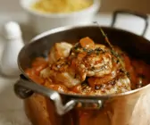 Fischgulasch mit Tomaten und Karotten