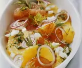 Fenchel-Orangen-Salat mit Zwiebeln und Kräutern