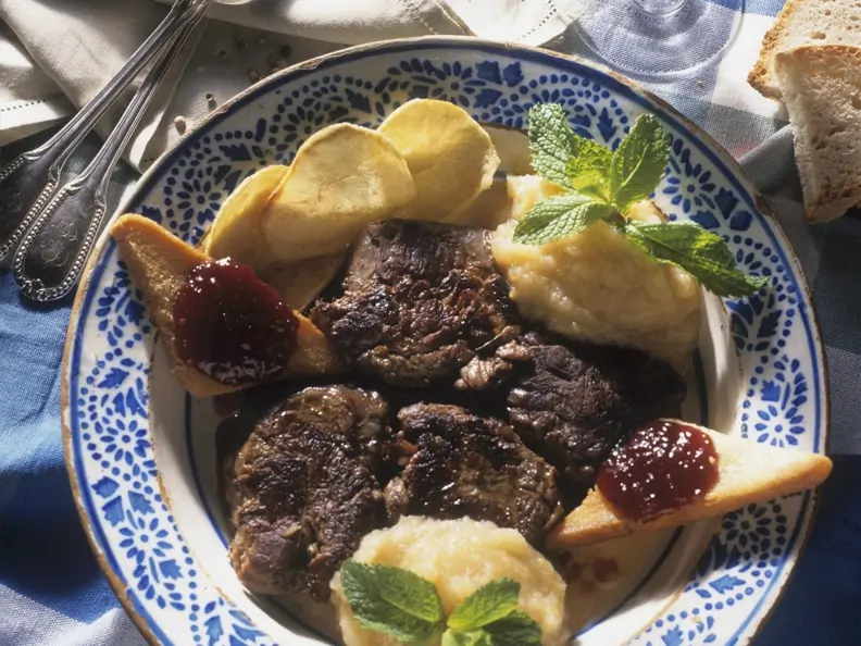 Rinderfilet mit Kartoffelpüree