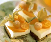 Limetten-Joghurt-Schnitten mit Südfrüchten