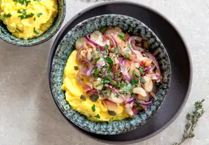 Cremige Polenta vegan