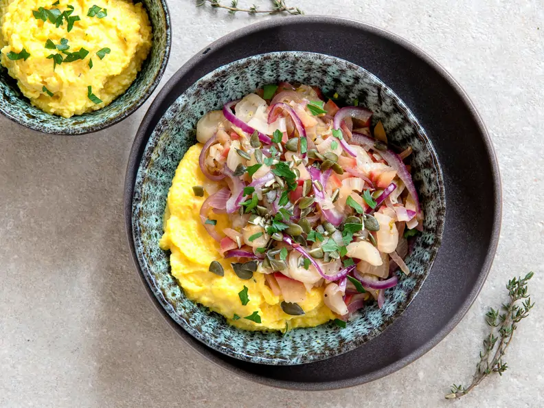 Cremige Polenta vegan
