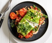 Spitzkohl-Fisch-Rouladen mit Kräutern