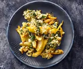 Gebackener Fenchel mit Perlgraupen-Risotto