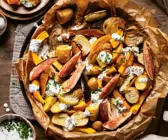 Herbstgemüse mit Ziegenfrischkäse und Feigen