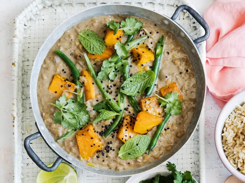 Kokos-Erbsen-Curry