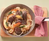 Geflügelleber mit Apfel und Zwiebel