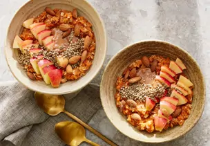 Apfel-Möhren-Porridge