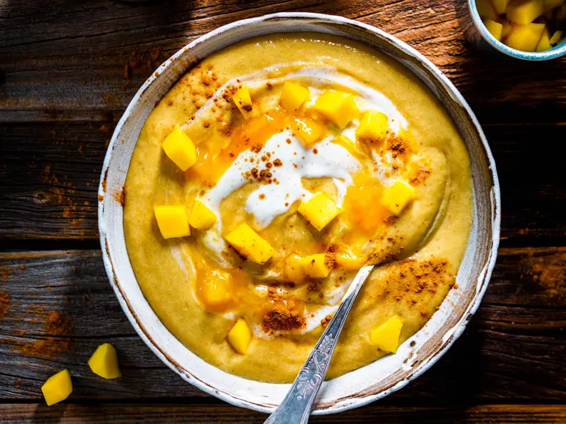 Mango-Joghurt-Grießbrei