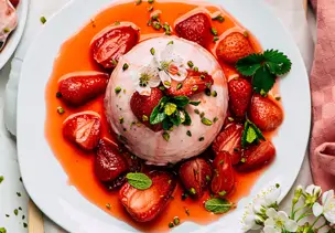 Erdbeer-Pannacotta