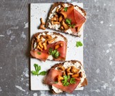 Smørrebrød mit Wildschinken