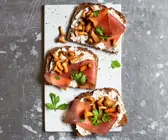 Smørrebrød mit Wildschinken