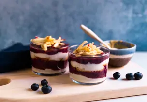 Heidelbeer-Cashew-Quark