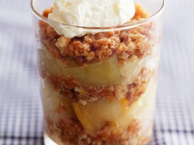 Apfelkuchen im Glas