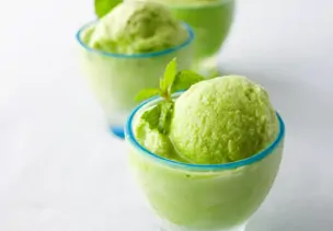 Limettensorbet