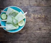 Zitroneneis mit Gurke