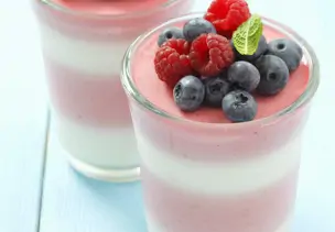 Joghurt-Himbeer-Creme