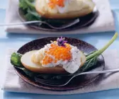 Gefüllte Kartoffeln mit Crème fraîche