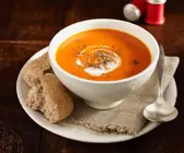 Kürbissuppe mit Kartoffeln