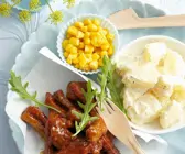Barbecue-Hüftsteak mit Kartoffelsalat