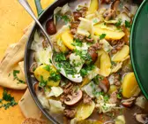 Jägertopf mit Hackfleisch, Champignons und Kartoffeln