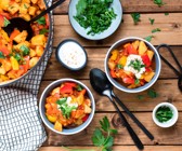 Kartoffelgulasch mit Paprika