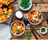 Kartoffelgulasch mit Paprika