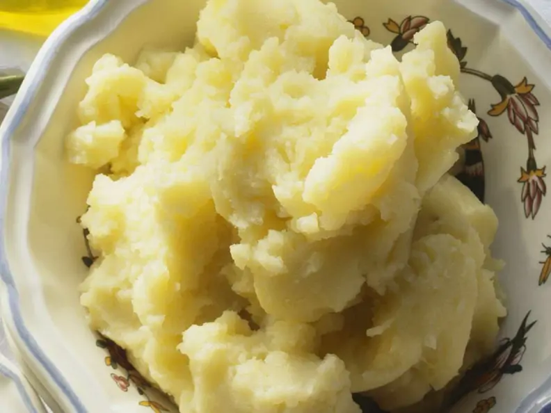 Kartoffelpüree mit Crème fraîche