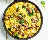Kartoffel-Frittata mit Pilzen