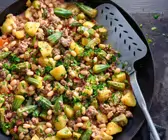 Philippinischer Kartoffel-Hackfleisch-Topf (Picadillo)