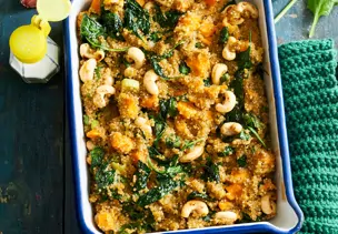 Kürbisauflauf mit Quinoa