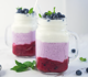Schicht-Smoothie mit Heidelbeere