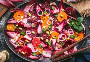 Bunter Zitrus-Radicchio-Salat