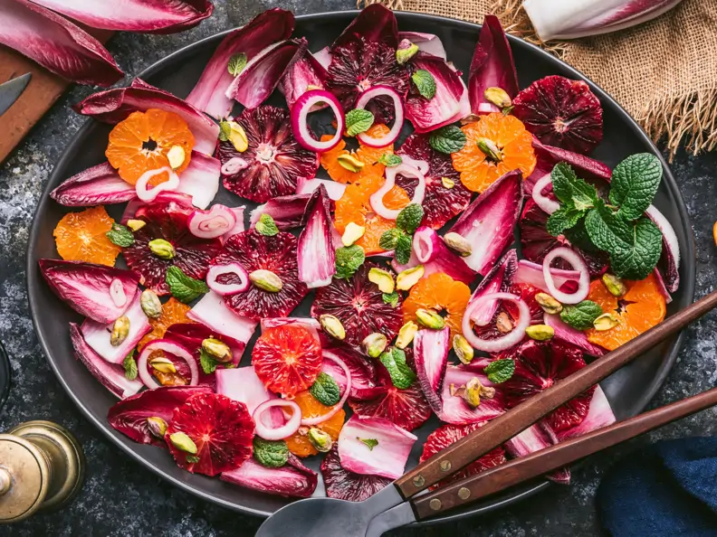 Bunter Zitrus-Radicchio-Salat